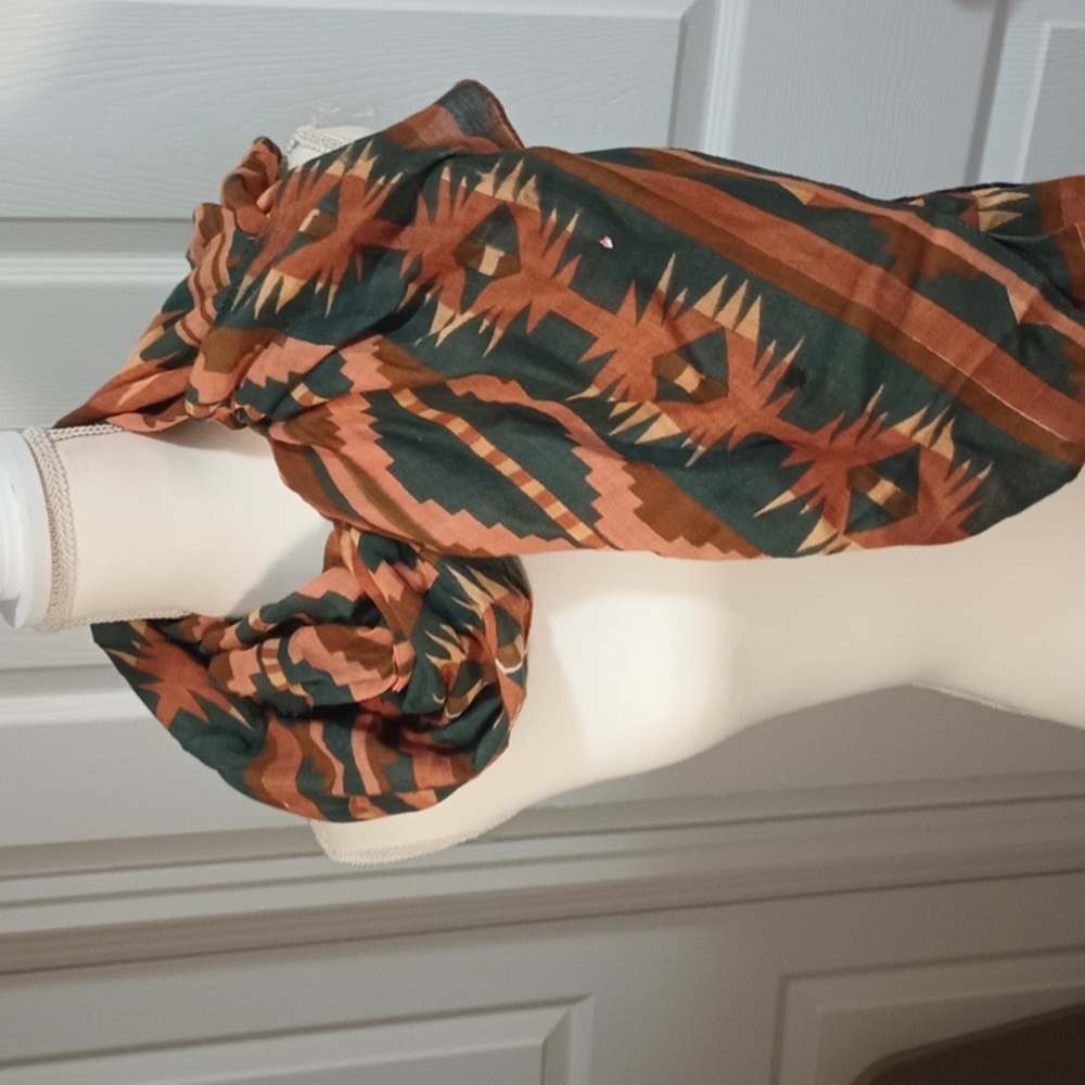 Tribal Print Maxi Scarf
